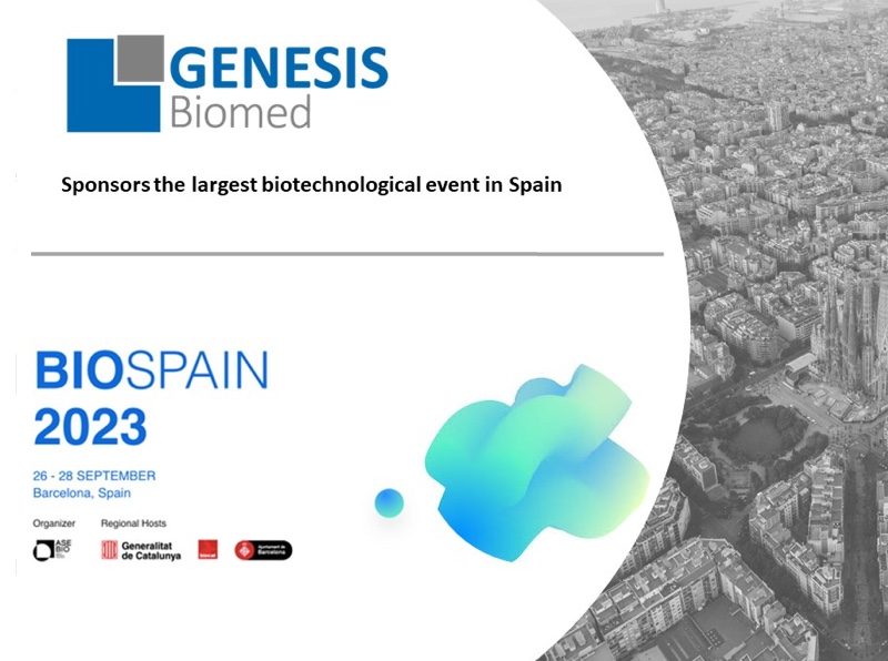 GENESIS Biomed Patrocinador de BIOSPAIN 2023