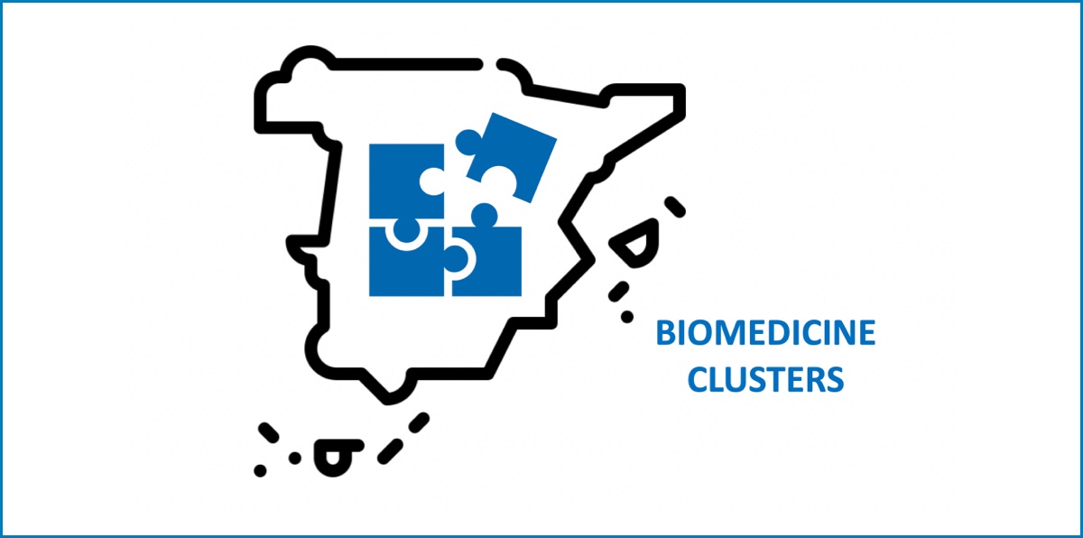 The growth of Clusters in the field of Biomedicine in Spain